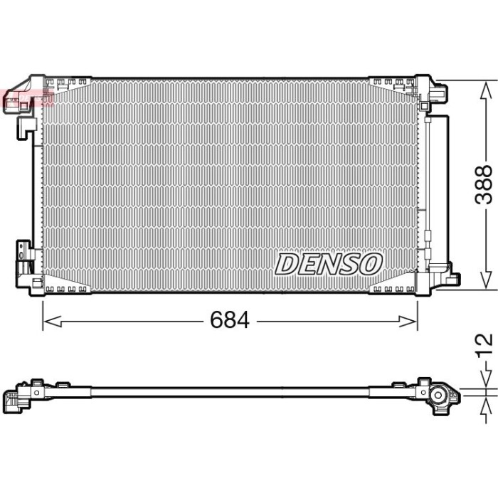 Denso Klimakondensator DCN50119 Denso Klimakondensator DCN50119