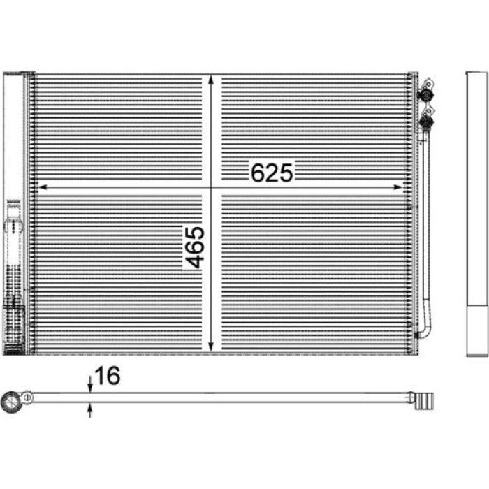 MAHLE Kondensator, Klimaanlage AC 567 000P MAHLE Kondensator, Klimaanlage AC 567 000P
