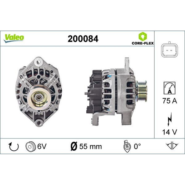 Valeo Lichtmaschine 200084 Valeo Lichtmaschine 200084