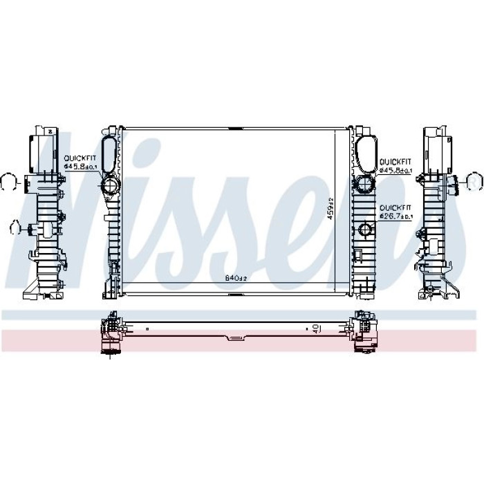 Nissens Wasserkühler PKW 62796A Nissens Wasserkühler PKW 62796A