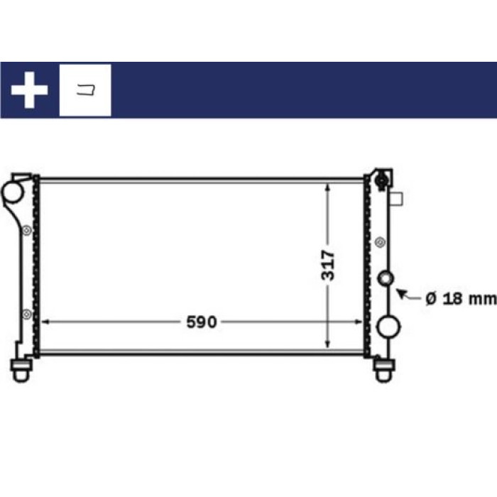 MAHLE Kühler, Motorkühlung CR 1452 000S