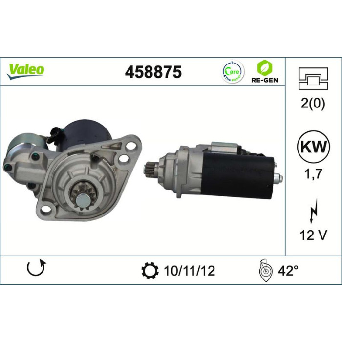 Valeo Anlasser 458875 Valeo Anlasser 458875