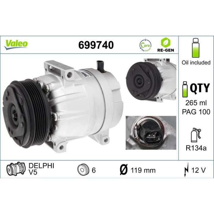 Valeo Kompressor 699740 Valeo Kompressor 699740
