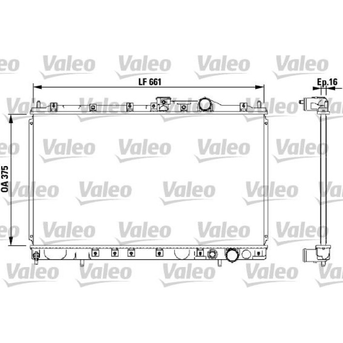 Valeo Motorkühler 732539 Valeo Motorkühler 732539