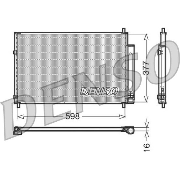 Denso Klimakondensator DCN50006 Denso Klimakondensator DCN50006