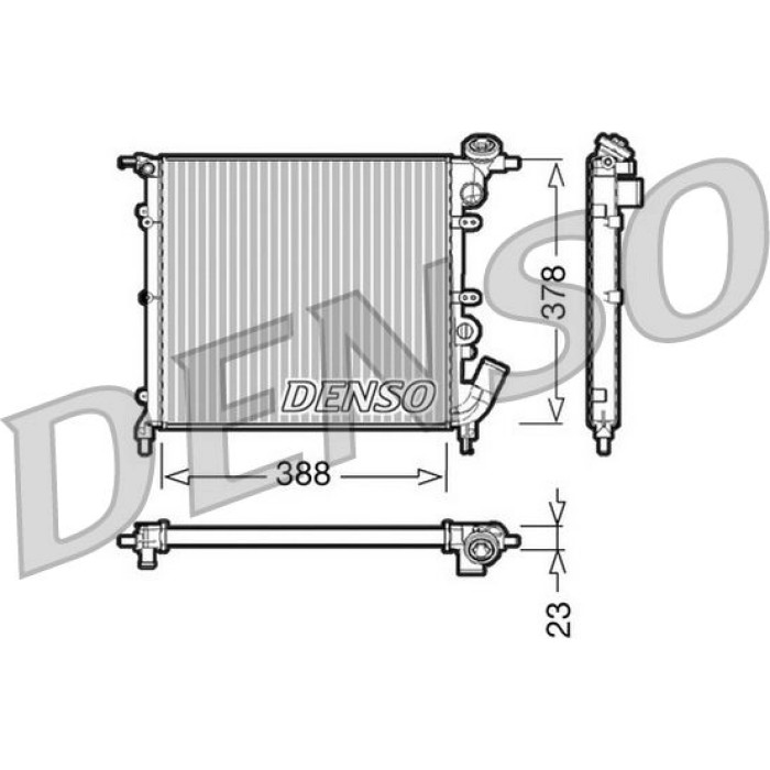 Denso Motorkühler DRM23002 Denso Motorkühler DRM23002