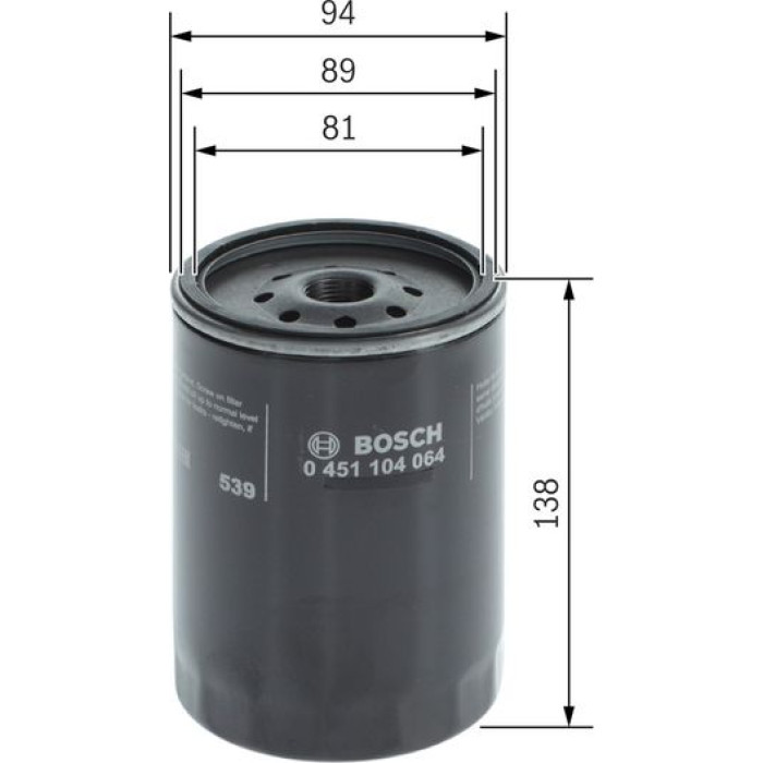 Bosch Ölfilter 0 451 104 064 Bosch Ölfilter 0 451 104 064