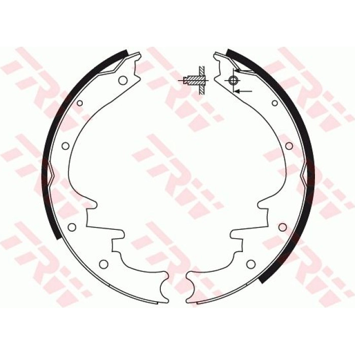 TRW Bremsbackensatz GS8495 TRW Bremsbackensatz GS8495