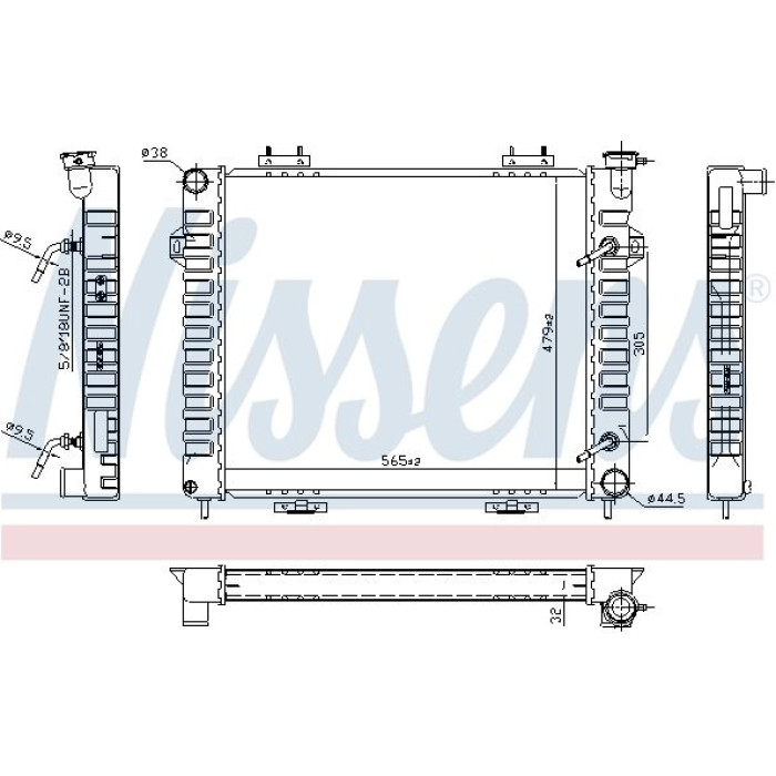 Nissens Wasserkühler PKW 609901 Nissens Wasserkühler PKW 609901