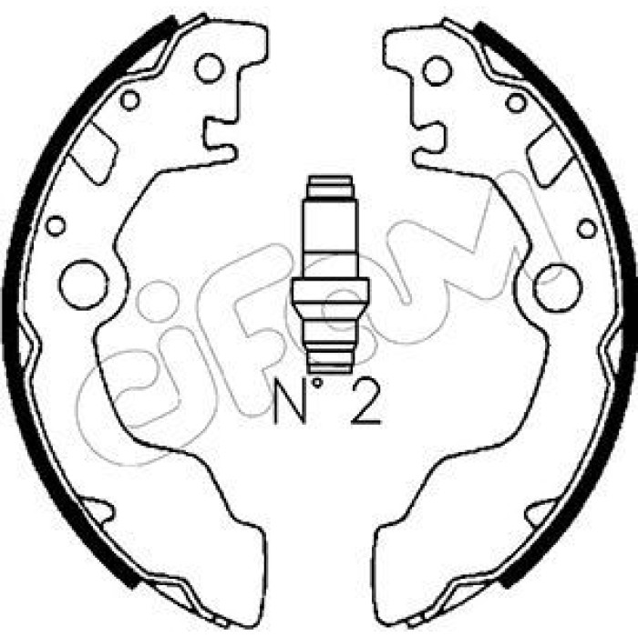 CIFAM Bremsbackensatz 153-382 CIFAM Bremsbackensatz 153-382