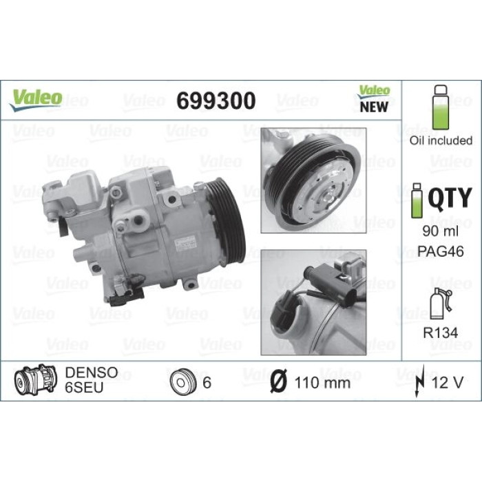 Valeo Kompressor 699300 Valeo Kompressor 699300