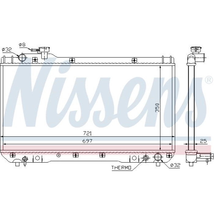 Nissens Wasserkühler PKW 64706 Nissens Wasserkühler PKW 64706