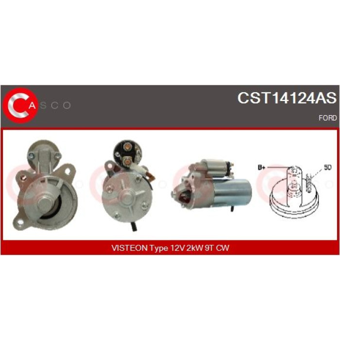 CASCO Anlasser CST14124AS