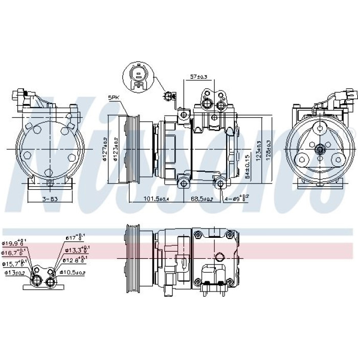 Nissens Klimakompressor PKW 890737 Nissens Klimakompressor PKW 890737