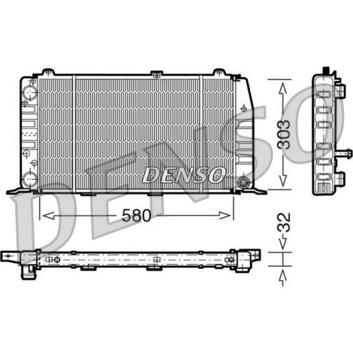 Denso Motorkühler DRM02010 Denso Motorkühler DRM02010