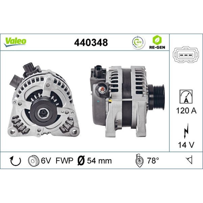 Valeo Lichtmaschine 440348 Valeo Lichtmaschine 440348