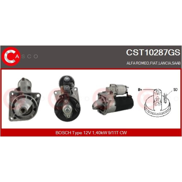 CASCO Anlasser CST10287GS CASCO Anlasser CST10287GS