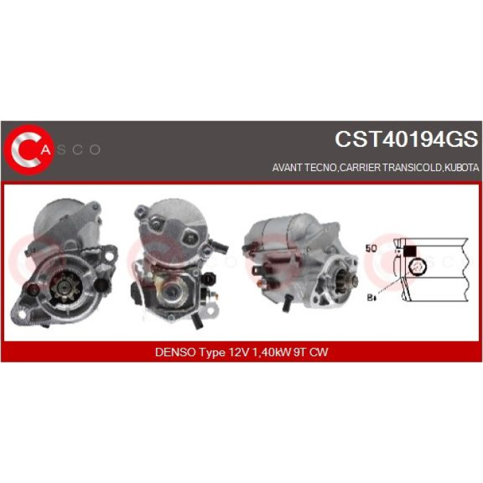 CASCO Anlasser CST40194GS CASCO Anlasser CST40194GS
