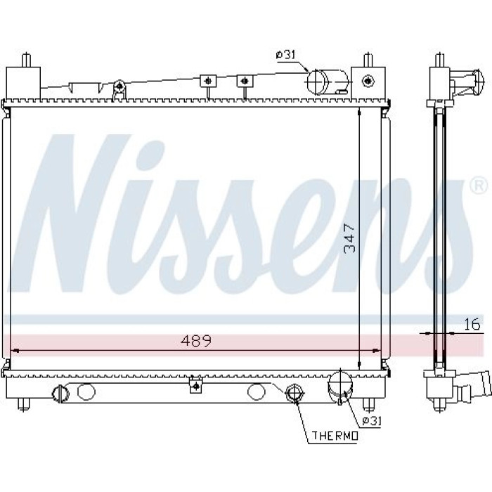Nissens Wasserkühler PKW 64798 Nissens Wasserkühler PKW 64798