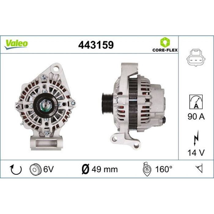Valeo Lichtmaschine 443159 Valeo Lichtmaschine 443159