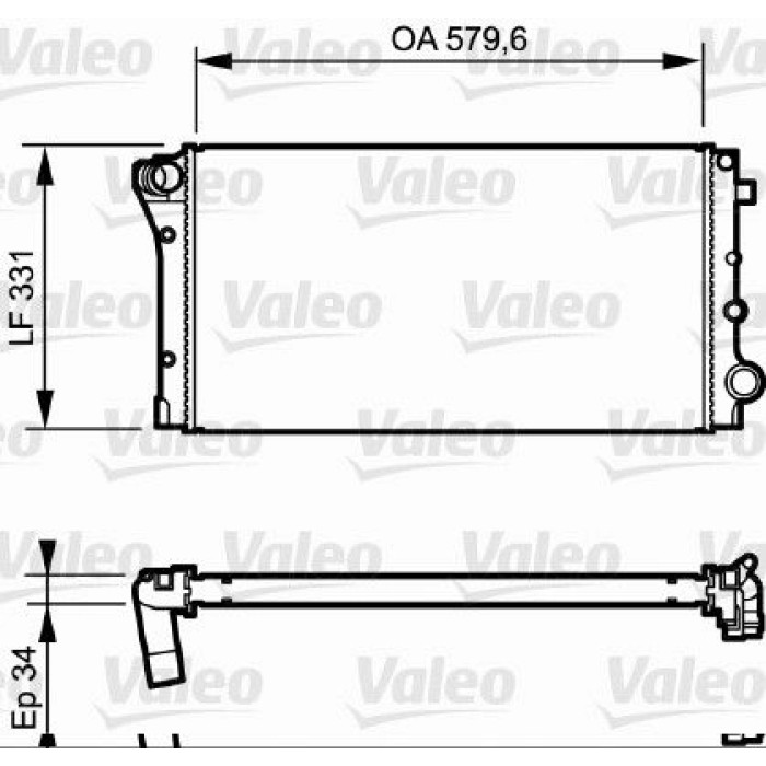 Valeo Motorkühler 734932 Valeo Motorkühler 734932