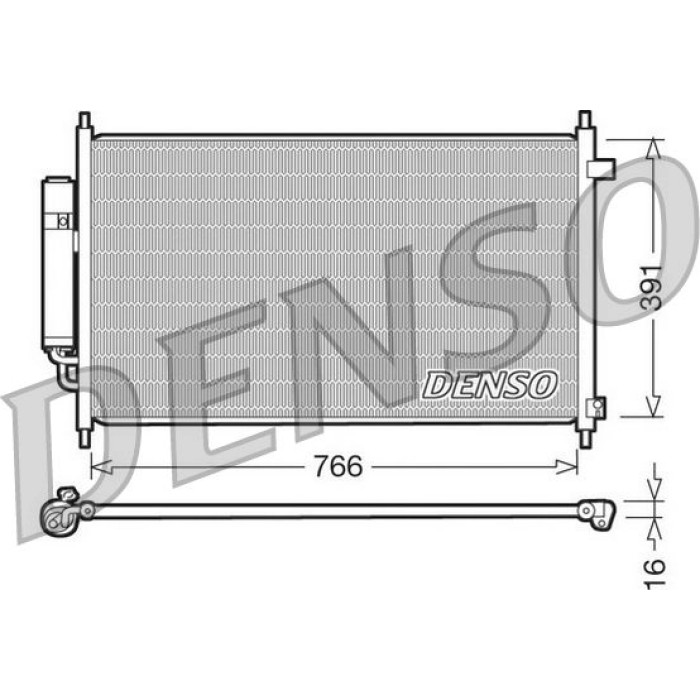 Denso Klimakondensator DCN40004 Denso Klimakondensator DCN40004