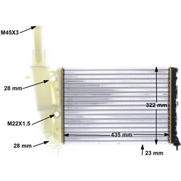 MAHLE Kühler, Motorkühlung CR 351 000S MAHLE Kühler, Motorkühlung CR 351 000S