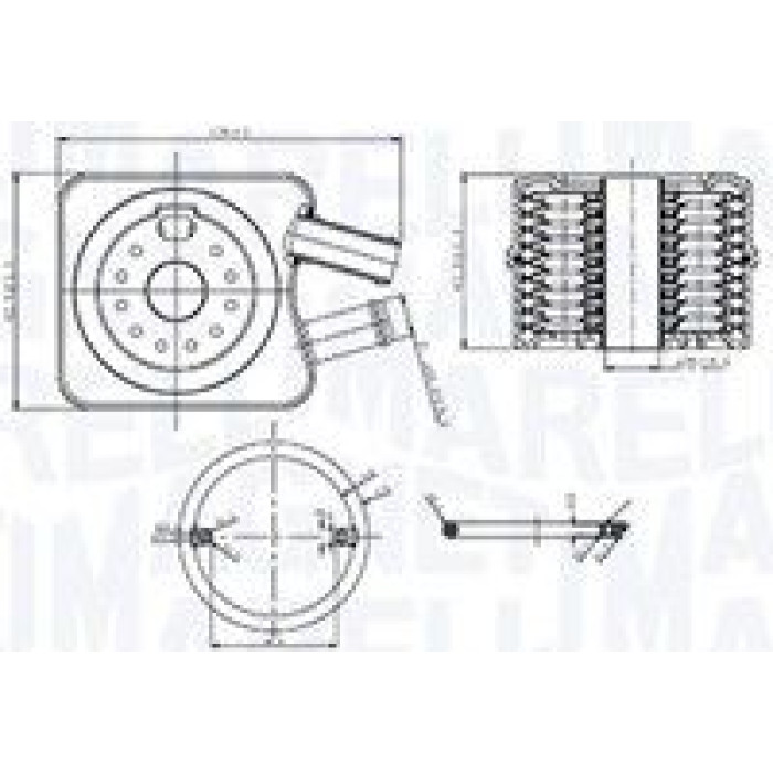Magneti Marelli Ölkühler RO0032 - Motoröl Magneti Marelli Ölkühler RO0032 - Motoröl