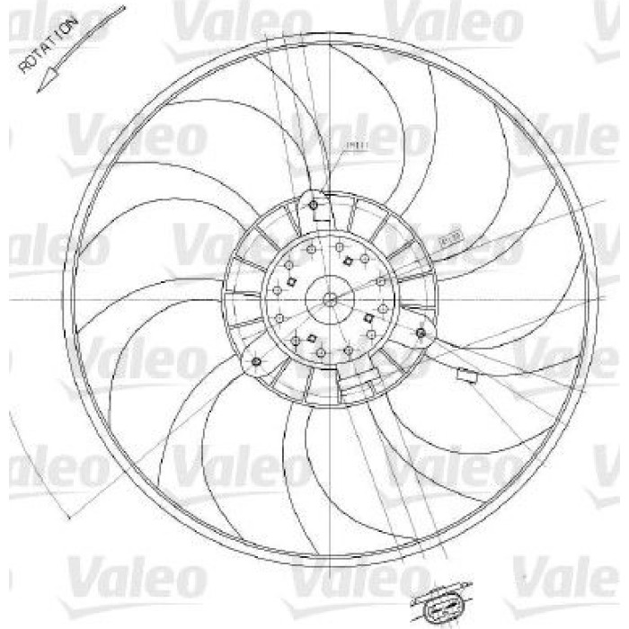 Valeo Kühlerlüfter 698412 Valeo Kühlerlüfter 698412