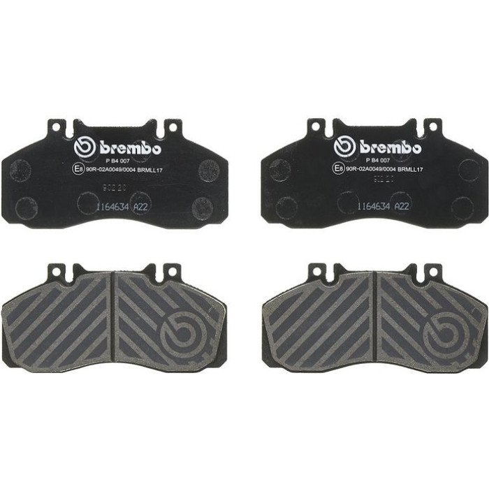 P B4 007 BREMBO Bremsbelagsatz, Scheibenbremse P B4 007 P B4 007 BREMBO Bremsbelagsatz, Scheibenbremse P B4 007