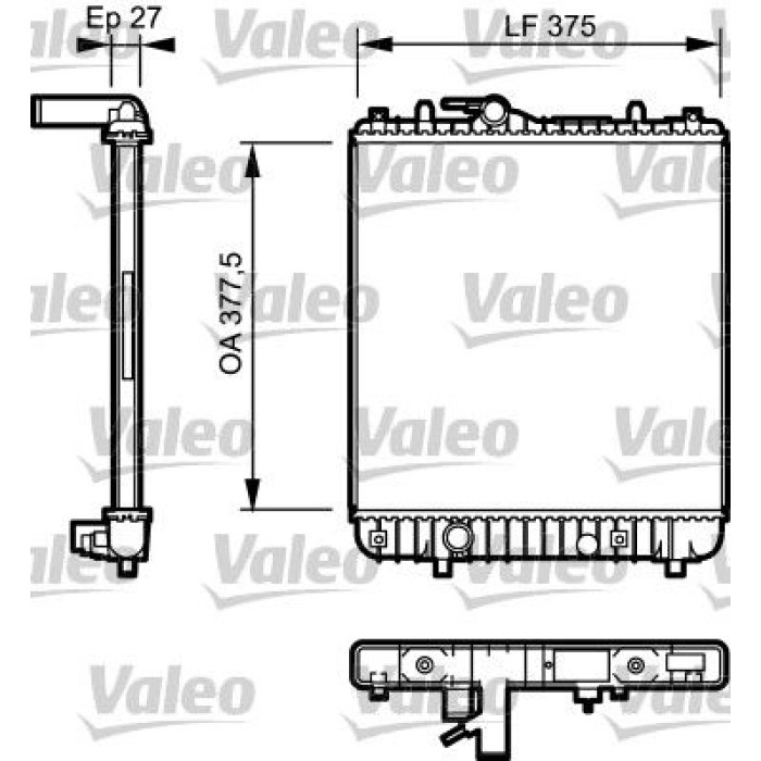 Valeo Motorkühler 734330 Valeo Motorkühler 734330