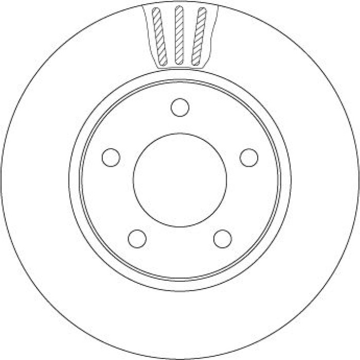 TRW Bremsscheibe Chrysler P. Voyage DF4550