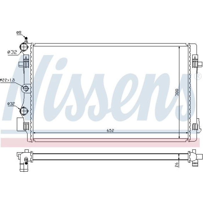 Nissens Wasserkühler PKW 65293 Nissens Wasserkühler PKW 65293