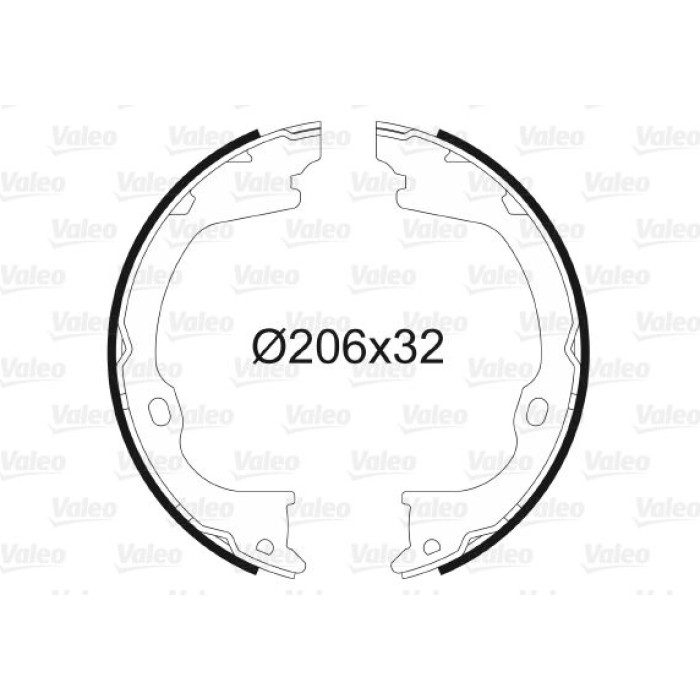 Valeo Bremsbacken 564203 Valeo Bremsbacken 564203
