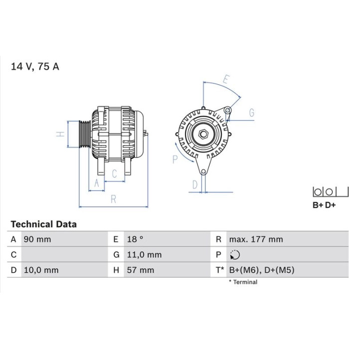 Bosch Lichtmaschine 0 986 049 131 Bosch Lichtmaschine 0 986 049 131