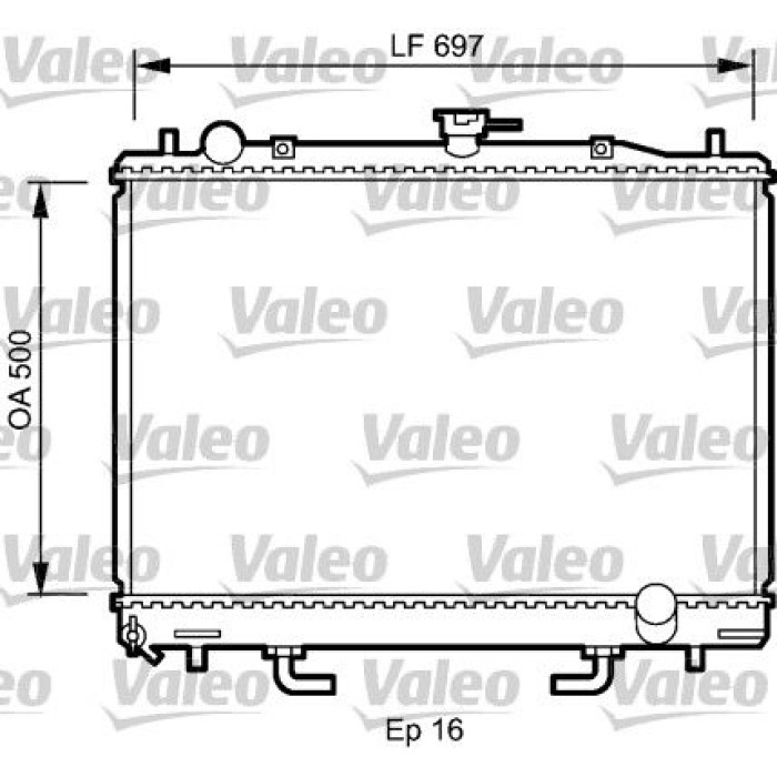 Valeo Motorkühler 735059 Valeo Motorkühler 735059