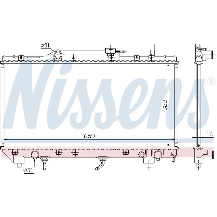 Nissens Wasserkühler PKW 64806 Nissens Wasserkühler PKW 64806