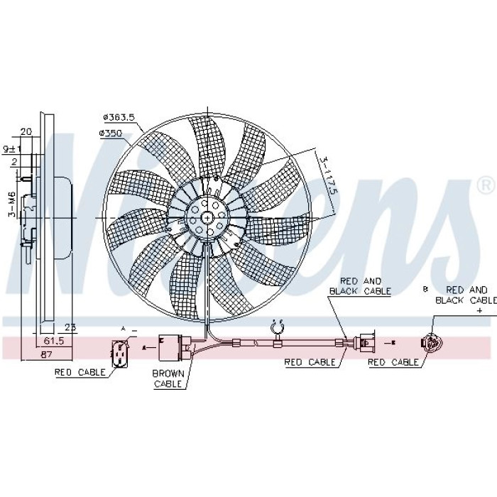 Nissens Kühlerlüfter PKW 85763 Nissens Kühlerlüfter PKW 85763