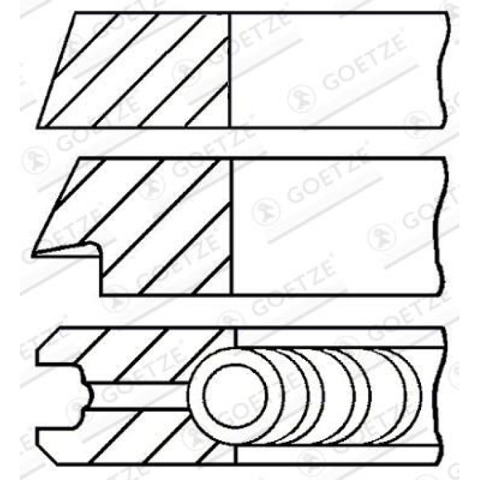 GOETZE ENGINE Kolbenring 08-115900-00