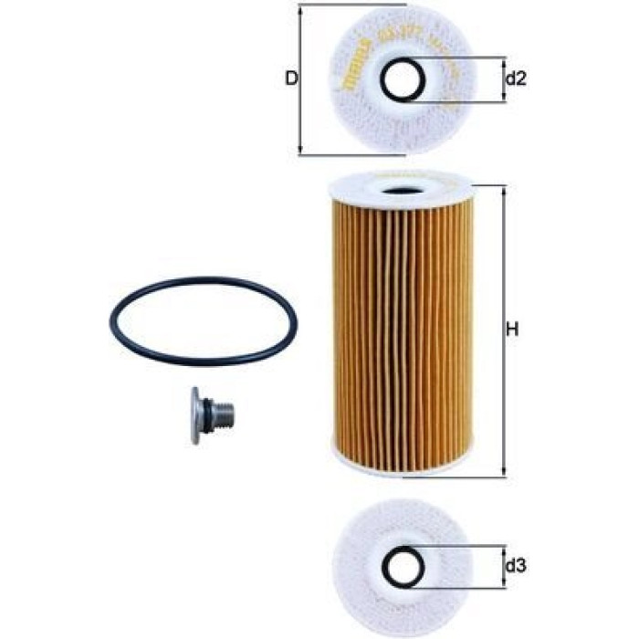 Mahle Original Ölfilter OX 377D Mahle Original Ölfilter OX 377D