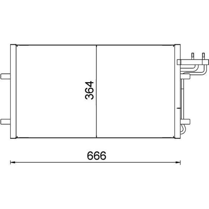 MAHLE Kondensator, Klimaanlage AC 374 000S MAHLE Kondensator, Klimaanlage AC 374 000S