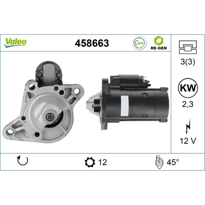Valeo Anlasser 458663 Valeo Anlasser 458663