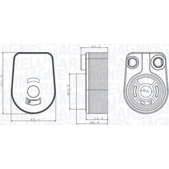 Magneti Marelli Ölkühler RO0028 - Motoröl Magneti Marelli Ölkühler RO0028 - Motoröl