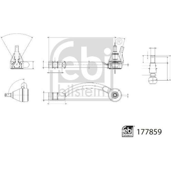 febi Spurstangenkopf Vorderachse links 177859 febi Spurstangenkopf Vorderachse links 177859