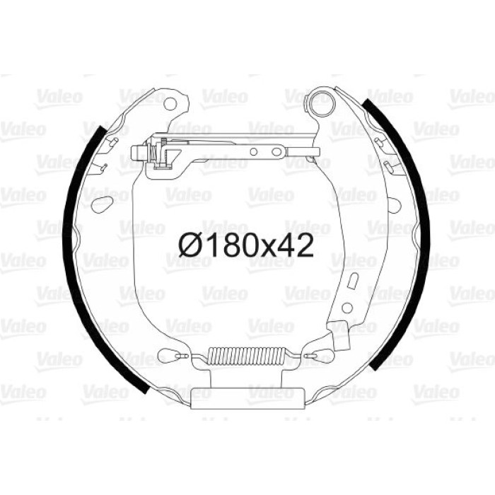Valeo Bremsbacken 554644 Valeo Bremsbacken 554644