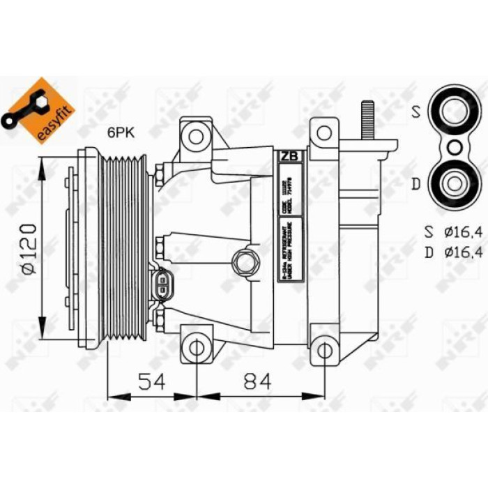 NRF Kompressor 32220G NRF Kompressor 32220G