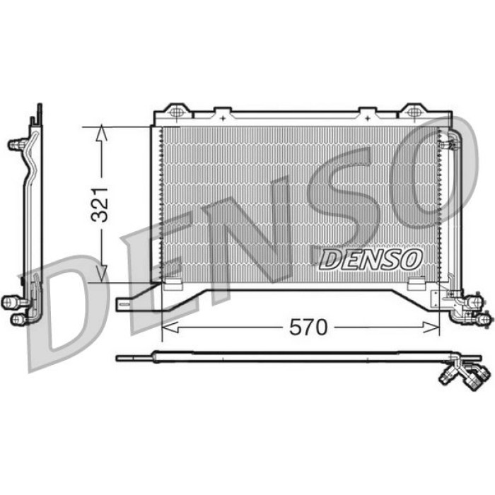 Denso Klimakondensator DCN17019 Denso Klimakondensator DCN17019