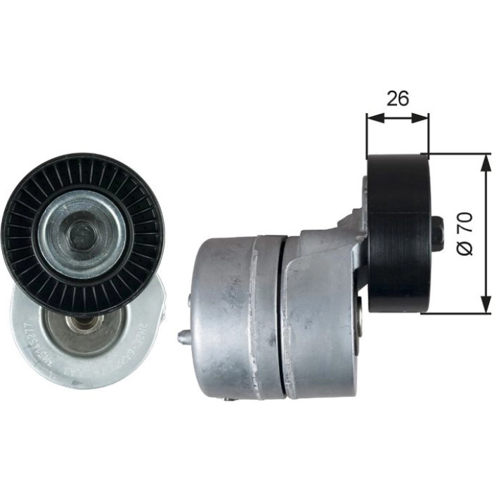 Gates Spannrolle T39353 Gates Spannrolle T39353