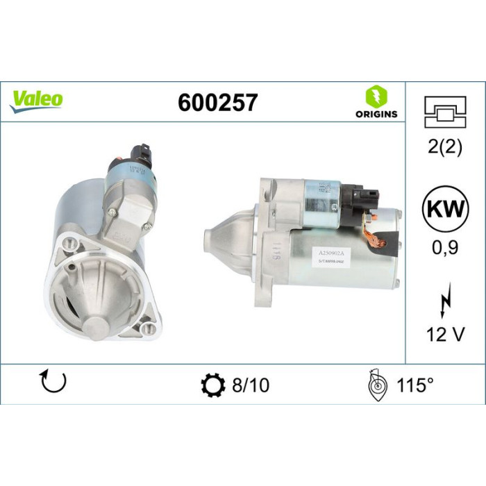 Valeo Anlasser 600257 Valeo Anlasser 600257