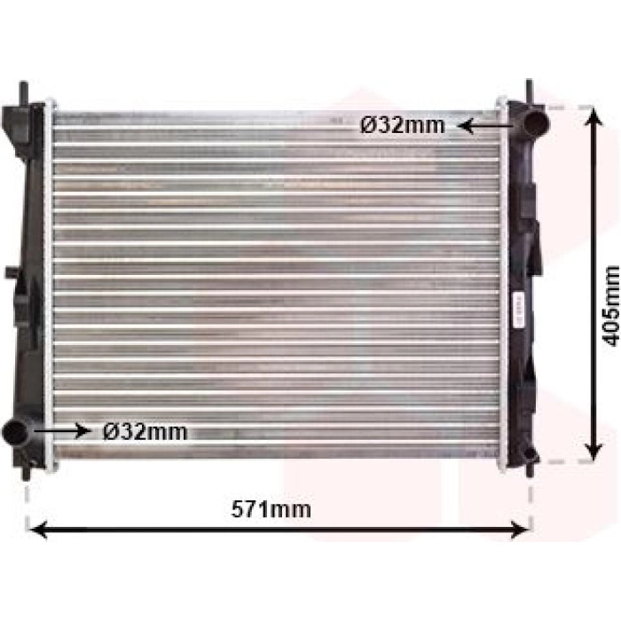 Van Wezel Motorkühler 13002235 Van Wezel Motorkühler 13002235